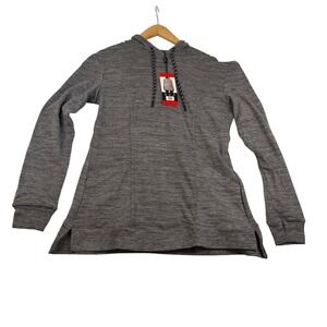 Spyder Active Womens Hoodie Gray Space Dye Pullover Thumbhole SP144U Medium NEW